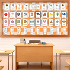 Hippie Orange Checked Bulletin Board Paper Roll Retro Orange Bulletin Board - Image 3