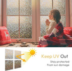 rabbitgoo Window Privacy Film, Mosaic Stained Glass, UV Blocking Reduce Heat - Image 3