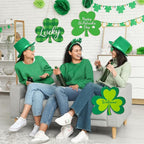 Large Size 12" Wooden Shamrock Ornaments to Paint, St. Patrick's Day Decoration - Image 3