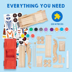 Klever Kits 4 DIY Wooden Race Cars-Build & Paint Your Own Wood Craft Kit - Image 3