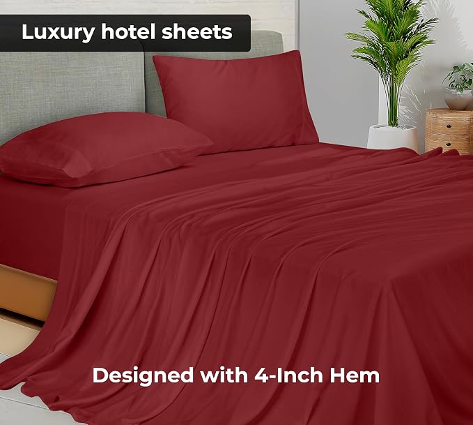 Royale Linens Queen Flat Sheet - Image 3