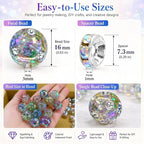 250 Pcs Beads for Pens - 16mm Focal Beads for Beadable Pens - Image 3