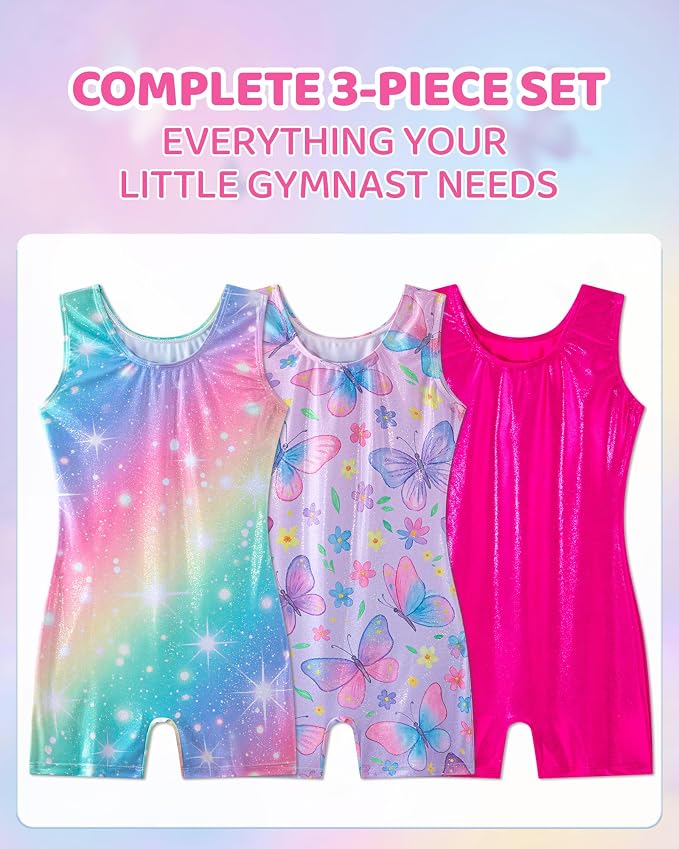 DIPUG 3 Pack Gymnastics Leotards - Image 3