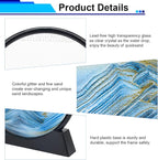 Coitak Moving Sand Art Picture, Round Glass Dynamic Sand Picture, Desktop Sand - Image 3