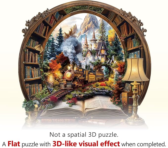Train Within The Book Puzzles Adults Gifts - Image 9