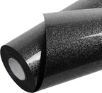 TORC Black Glitter HTV Heat Transfer Vinyl Roll 12 inch x 20 ft Iron on Vinyl by TORC