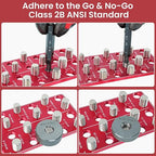 Thread Checker, Rustproof Nut and Bolt Thread Checker, Wall-Mountable Bolt Size - Image 3