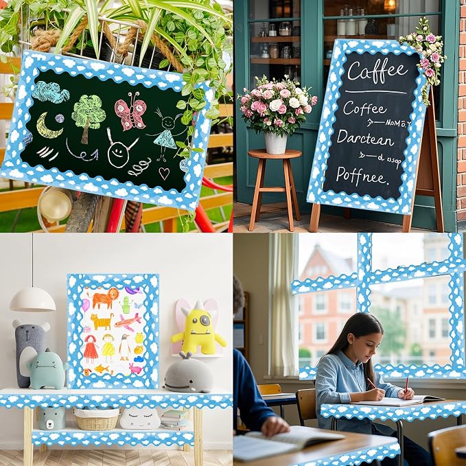 69 Ft Bulletin Board Borders, Straight Rolled Border Trim - Image 4