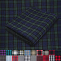 Pico Textiles 8 Yards Bolt Blue and Green Blackwatch Tartan Plaid Flannel Fabric by PicoTextiles