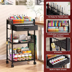 Homsorout 3 Tier Rolling Cart - Image 2