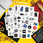 BulbaCraft 100Pcs Nerd Stickers, Cool Nerd Gifts - Image 3