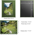 11x14 Wavy Picture Frame With Mat - Image 2