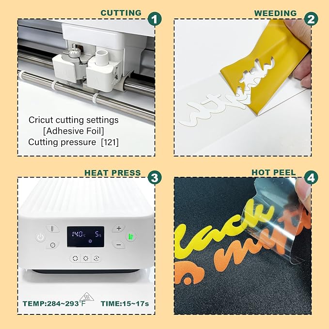 Skin-Coloured 3D Puff Heat Transfer Film, 8 Sheets Per Pack, Each Sheet - Image 4