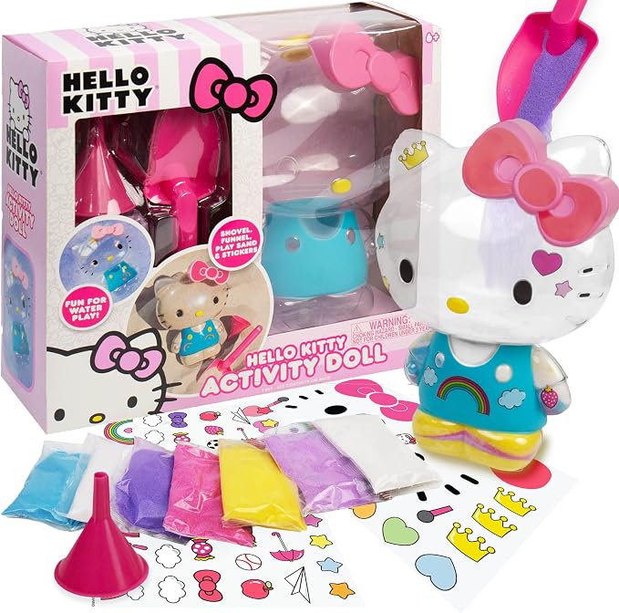 Hello Kitty Activity Doll, Reusable Hello Kitty Toys, Fill by HorizonGroupUSA