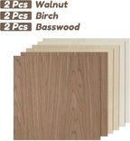 6 Pack Walnut Wood Plywood Sheets, Smooth Surface, Uniform Thickness, No Burrs - Image 2