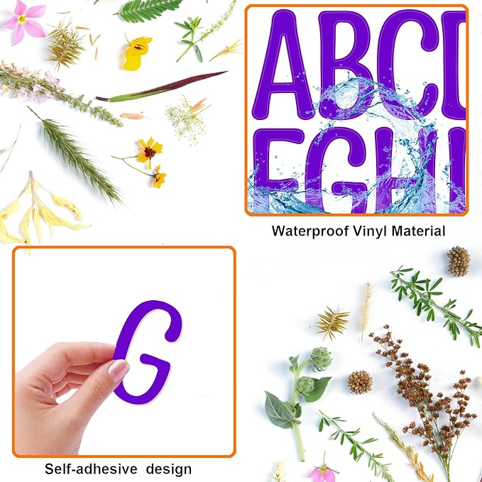Bemeol 30 Sheets Large Letter Stickers 4 Inch Alphabet Letter Stickers Self - Image 4