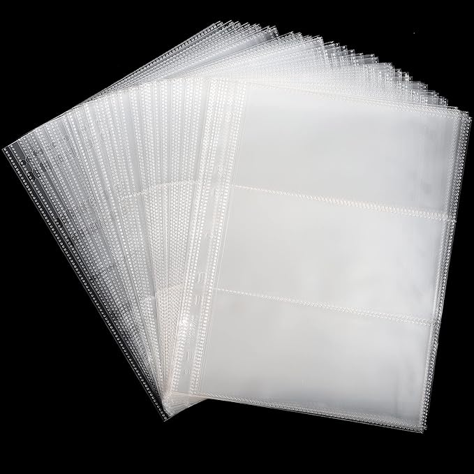 Uncle Paul 300 Pockets Banknote Sleeves 100 Sheets Currency Holder | Uncle Paul by UnclePaul
