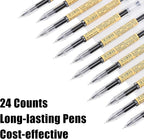 Japanese Style Black Gel Ink Pens, 0.35mm Extra Fine Point, No Smudge Quick - Image 7
