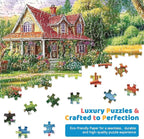 300 Piece Jigsaw Puzzle for Adults, Floral Countryside Jigsaw Puzzle, - Image 3
