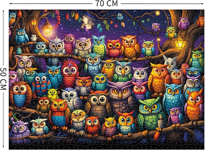 Owl Family Puzzles for Adults 1000 Pieces, Puzzles - Image 2