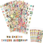30 Sheets Vintage Letter Stickers by Etyishe