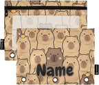Custom Cute Capybara Orange Pencil Pouch by BOENLE-WELCOMEYOURCOMING
