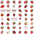 BulbaCraft 100Pcs Strawberry Stickers & Laptop Decals - Image 3