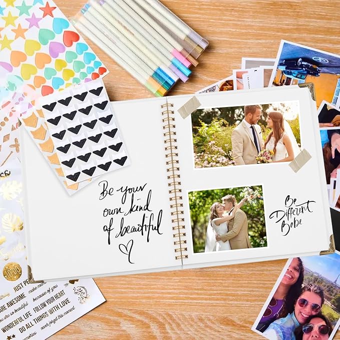 Joyberg Scrapbook 80 Pages, Scrapbooking Supplies 8 x 8 In, Scrapbook Album - Image 6