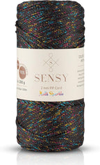 Sensy Premium 2mm 251 Yards Sparkle Polyester Rope 90% Polypropylene 10% by SSENSY