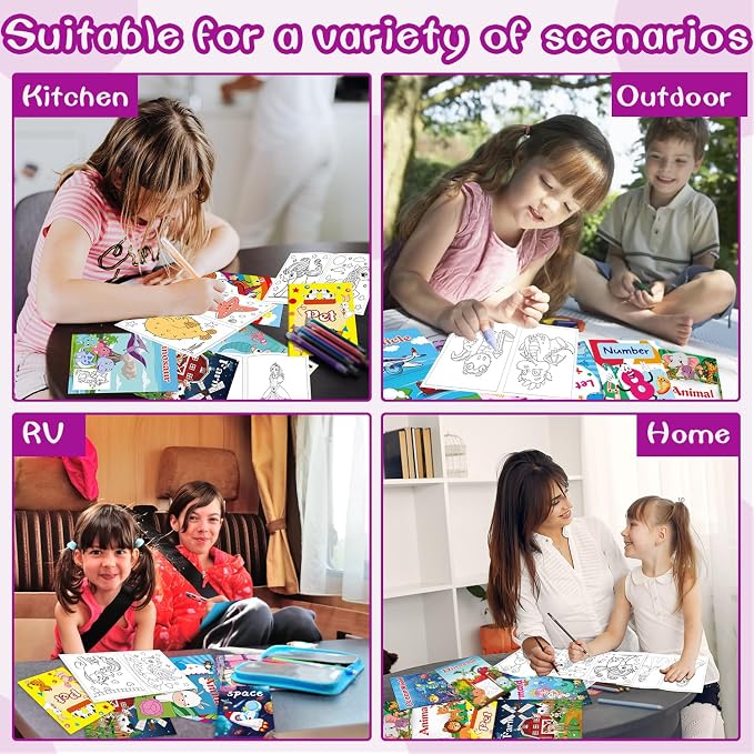 Kalysky 20Pack Coloring Books for Kids Ages 4-8, Mini Coloring Books for Kids - Image 9