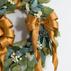 HUIHUANG Copper Satin Wired Ribbon 1-1/2 inch Copper Colored Wire Christmas - Image 4