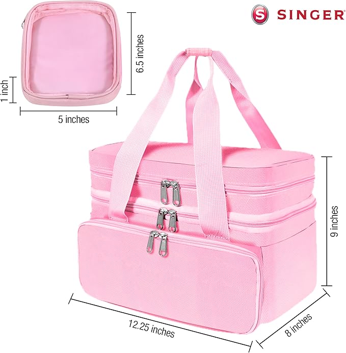 SINGER Sewing Accessories Organizer – Double Layer Portable Sewing Storage Bag - Image 6