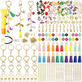 LOIKMIUP 440Pcs Keychain Making Kit, DIY Craft Supplies by LOIKMIUP