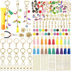 LOIKMIUP 440Pcs Keychain Making Kit, DIY Craft Supplies by LOIKMIUP