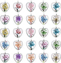 20Pcs Mixed Butterfly Dried Flower Tree Pendants Tree of Life Charms Lacework by WenRity