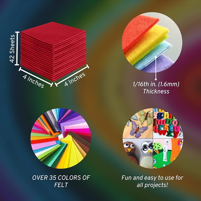 FabricLA Acrylic Felt Sheets for Crafts - Image 3