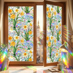 Daffodil Faux Stained Glass Window Film, Static Cling Window Film Decorative - Image 8