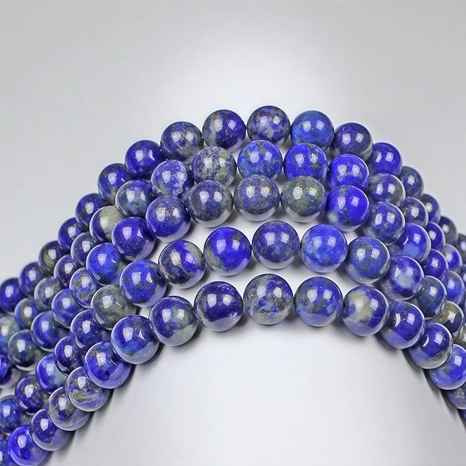 MJDCB Natural Lapis Lazuli Gemstone Loose Beads Round 6mm Energy Stone Healing - Image 6