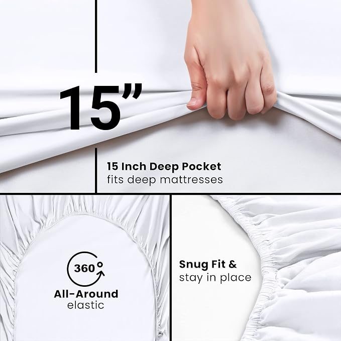 Utopia Bedding King Fitted Sheets - Image 6