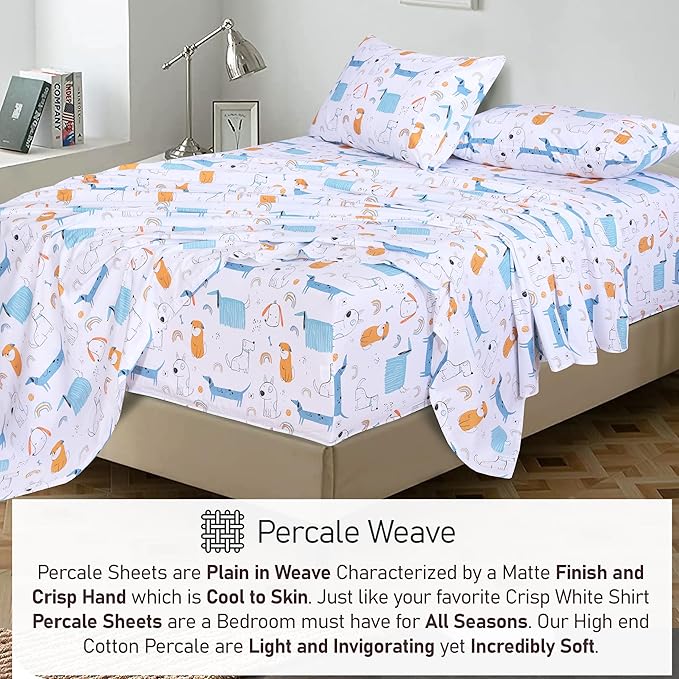 RUVANTI 100% Cotton Sheets – Twin XL Size Percale Bedding, Cooling & Breathable - Image 6
