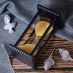 BELLAWARE Hourglass Timer with Golden Sand, 60 Minute Wooden Sand Timer | - Image 3