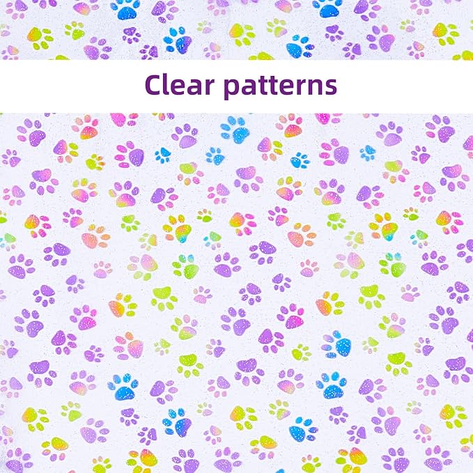Printed TPU Jelly Faux Leather, 11.8 x 47.2 Inch Transparent Clear Jelly Vinyl - Image 3