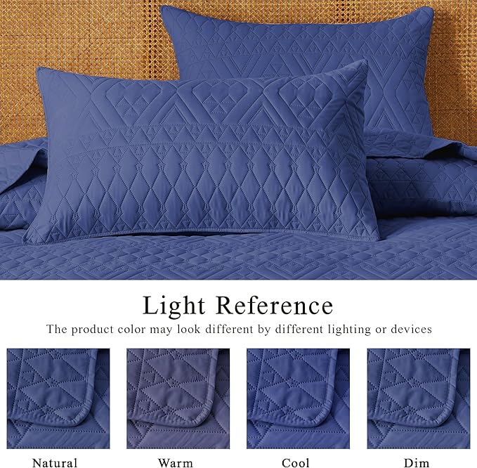 akkialla Full/Queen Size Quilt Bedding Set, Modern Style Geoetric Pattern - Image 4