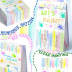 24 Art Birthday Party Favor Bags Painting Goodie Bags Rainbow Pastel Colorful - Image 5
