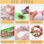 YooNotee 12 Sets Interchangeable Seasonal Diamond Art Tabletop Decorations - Image 3