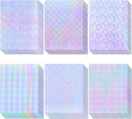 36 Sheets Holographic Laminate Sheets 8.5x11 Inch Self Adhesive 6 Patterns | by CosrkHolographicLaminateSheets