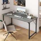 Huuger Computer Desk, 55 Inch Home Office Desk, Gaming Writing Work from Home - Image 6