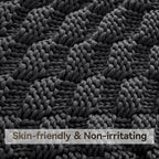 Knitted Weighted Blanket for Adult, No Beads Heavy Blanket 50” x 60'' 10lbs - Image 4