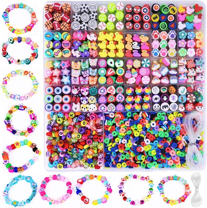BBita 2480pcs Polymer Clay Beads Charms by BBita