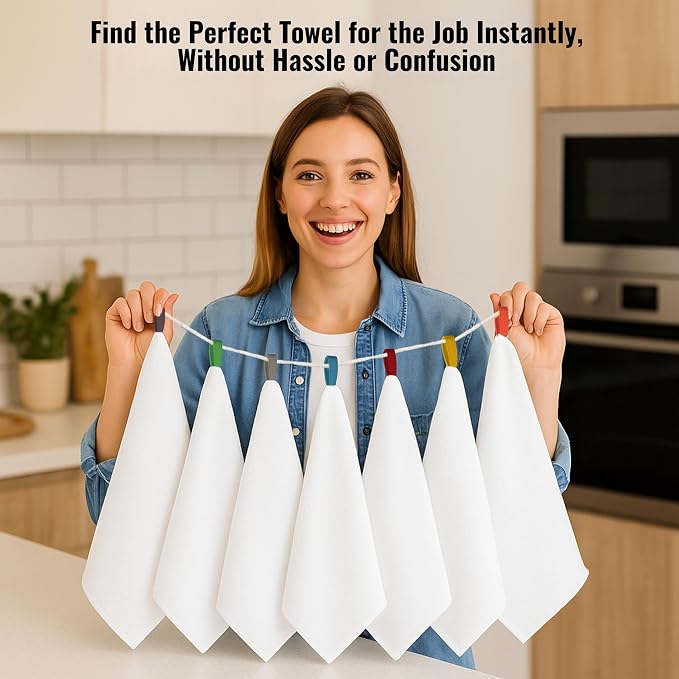 Flour Sack Towels| Tea Towel for Crafts| Kitchen Towels Cotton Blank Towel for - Image 5